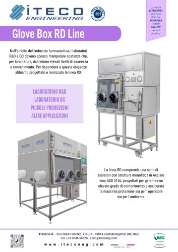 Isolatori ad alto contenimento Linea RD