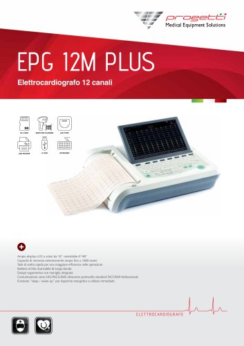 Elettrocardiografo da riposo EPG 12M Plus