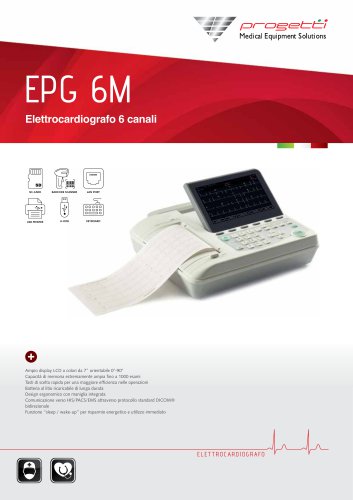 Elettrocardiografo da riposo EPG 6M