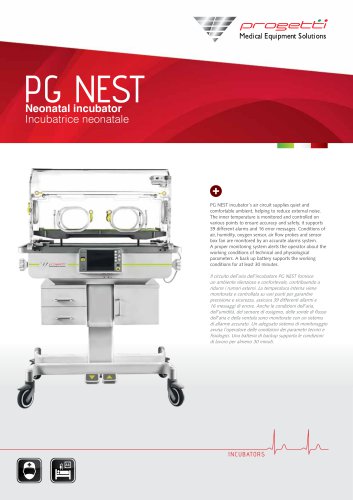 Incubatrice neonatale con rotelle