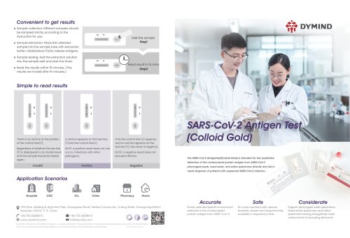 SARS-CoV-2 Antigen Test Kit (Colloidal Gold) Catalog