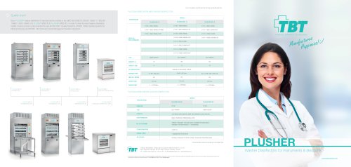 PLUSHER Series Instrument & Bedpan Washer Disinfectors