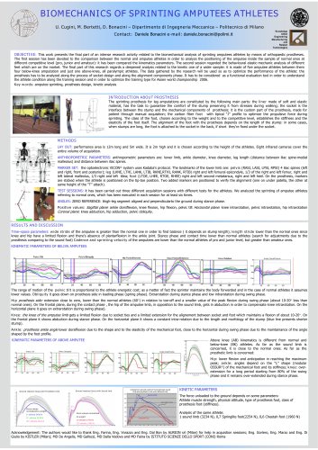 "Biomechanics of sprinting amputees athlets"