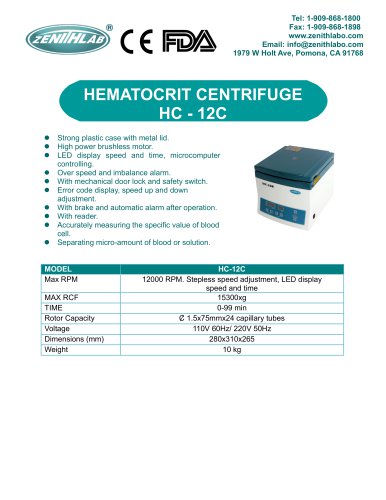 HEMATOCRIT  CENTRIFUGE