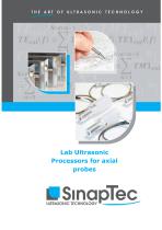 Lab  Ultrasonic Processors for axial probes