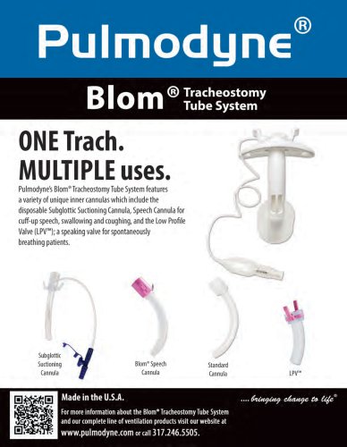 Blom Trachestomy Tube system