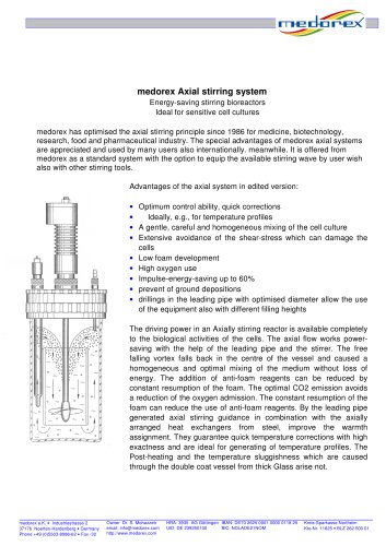 medorex Axial stirring system