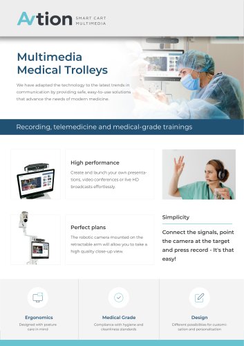 Multimedia Medical Trolleys