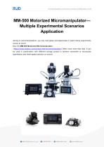 RWD MM-500 Motorized Micromanipulator— Multiple Experimental Scenarios Application