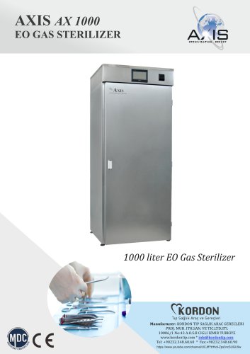 AX 1000 EO GAS STERILIZER