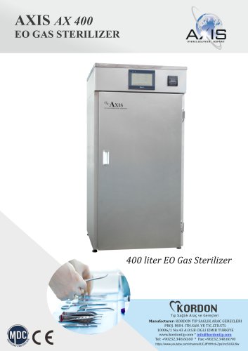 AX 400 EO GAS STERILIZER