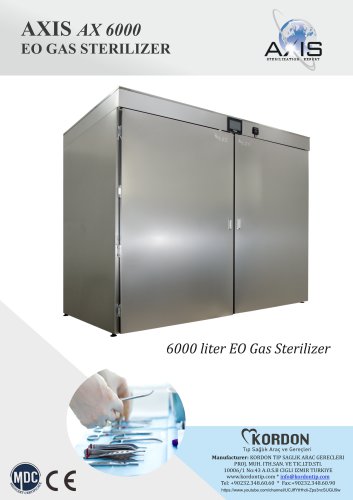 AX 6000 EO GAS STERILIZER
