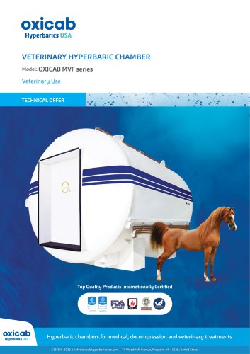 Hyperbaric Veterinary Chamber - MVF Series