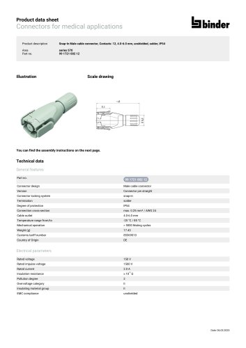 Connectors for medical applications