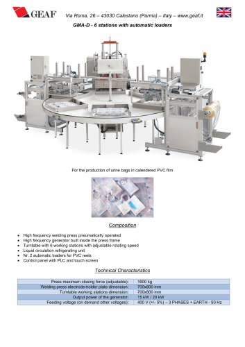 GMA-D - 6 stations with automatic loaders