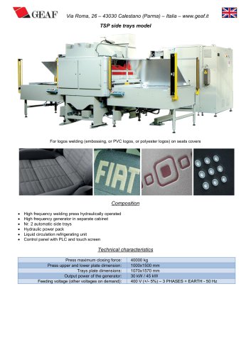 TSP side trays model