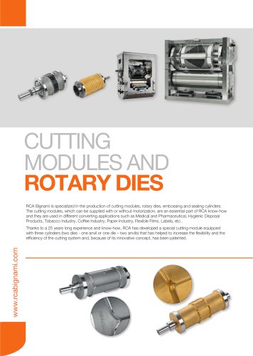 CUTTING MODULES AND ROTARY DIES