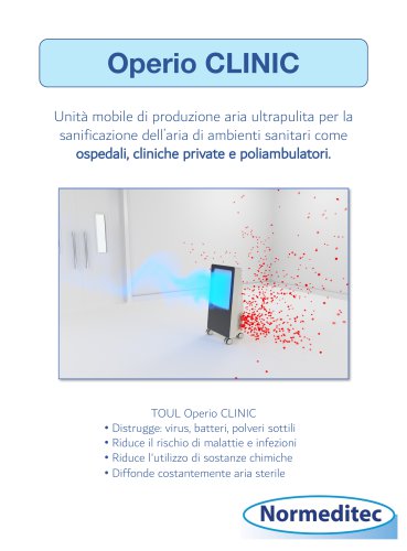 Dispositivo mobile per la depurazione dell'aria in ambienti sanitari - Grandi ustionati