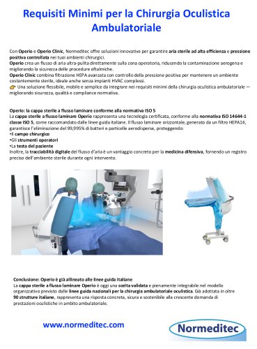 Requisiti Minimi per la Chirurgia Oculistica Ambulatoriale