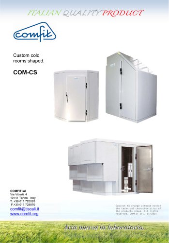 Custom cold rooms shaped.