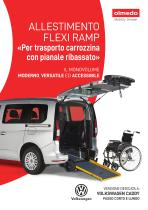 ALLESTIMENTO FLEXI RAMP VERSIONE DEDICATA A:  VOLKSWAGEN CADDY PASSO CORTO E LUNGO IL MONOVOLUME MODERNO, VERSATILE ED ACCESSIBILE «Per trasporto carrozzina con pianale ribassato - 1