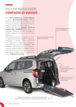 ALLESTIMENTO RUNNER 4+1 VERSIONE DEDICATA A:  RENAULT KANGOO, NISSAN TOWNSTAR IL MULTISPAZIO STILOSO, COMPATTO ED ACCESSIBILE «Per trasporto carrozzina con pianale ribassato» - 4