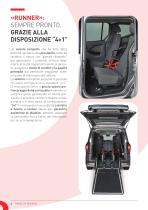 ALLESTIMENTO RUNNER 4+1 VERSIONE DEDICATA A:  RENAULT KANGOO, NISSAN TOWNSTAR IL MULTISPAZIO STILOSO, COMPATTO ED ACCESSIBILE «Per trasporto carrozzina con pianale ribassato» - 6