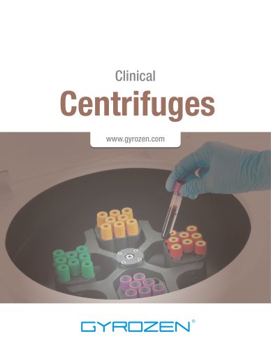 Clinical Centrifuges