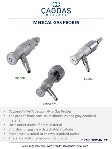 MEDICAL GAS PROBES - ADAPTERS