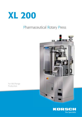 XL 200 Pharmaceutical Rotary Press