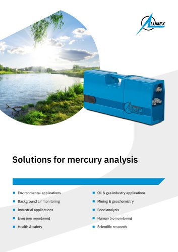 Solutions for mercury analysis