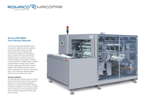 Series WM 8000 from Romaco Macofar