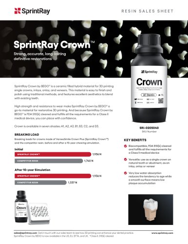 SprintRay Crown™