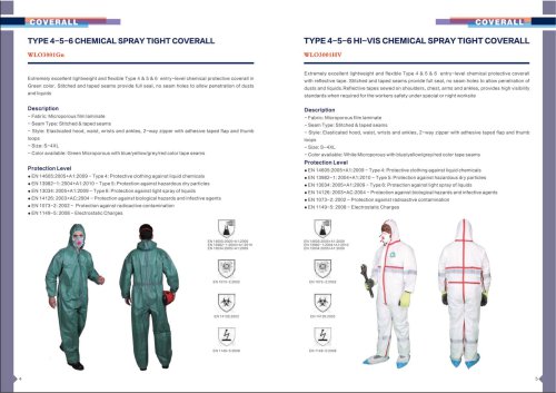 Type 4/5/6 Chemical Spray Tight Coverall