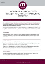 MODERN SLAVERY ACT 2015 SLAVERY AND HUMAN TRAFFICKING STATEMENT