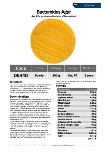 Bacteroides Agar