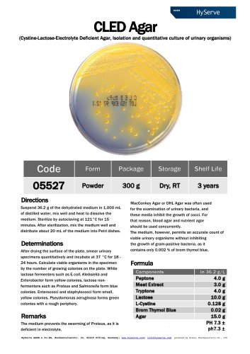 CLED Agar