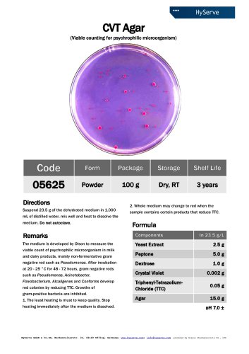 CVT Agar