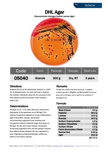 DHL Agar