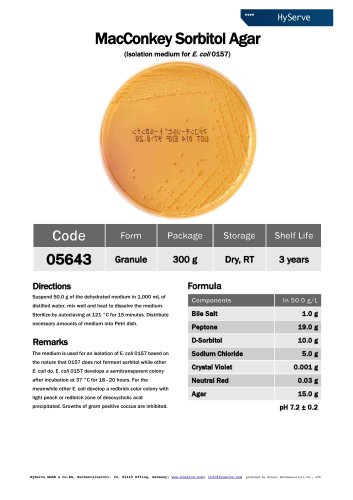 MacConkey Sorbitol Agar