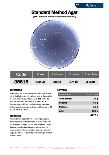 Standard Method Agar