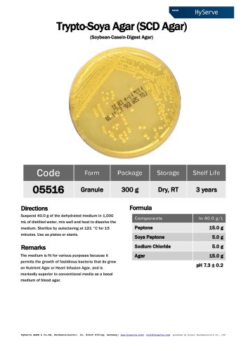 Trypto-Soya Agar, SCD Agar