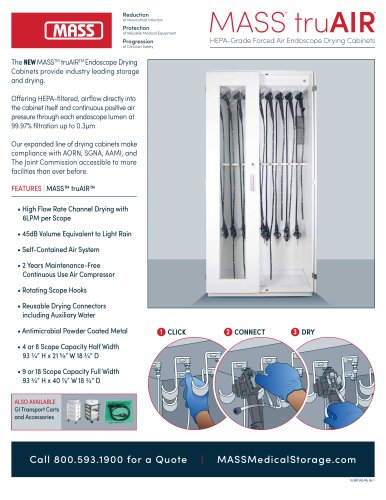 HEPA-Grade Forced Air Endoscope Drying Cabinets