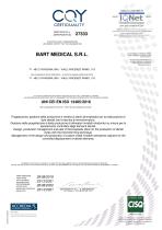 Certificate ISO 13485 - 1