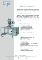 Series 1 Micro-Fill powder & granule filling machine