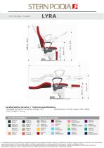 scheda tecnica poltrona podologica Lyra - 1