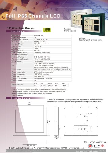 Full IP65 Chassis LCD