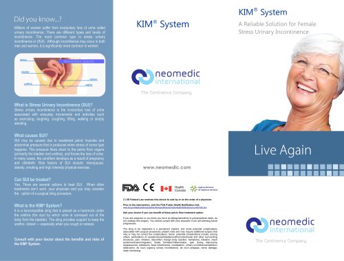 KIM system patient brochure