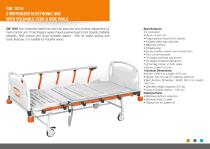 DE 1010 TWO MOTORIZED ELECTRONIC BED WITH FOLDABLE LEGS & SIDE RAILS