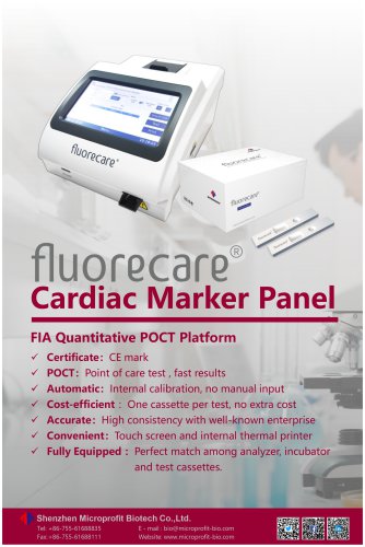 fluorecare® Cardiac Marker Panel